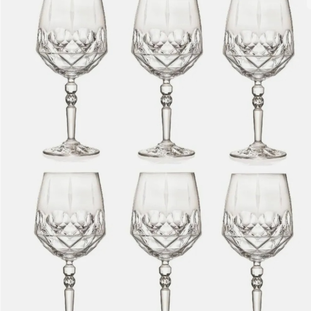 Set of six cocktail Goblets